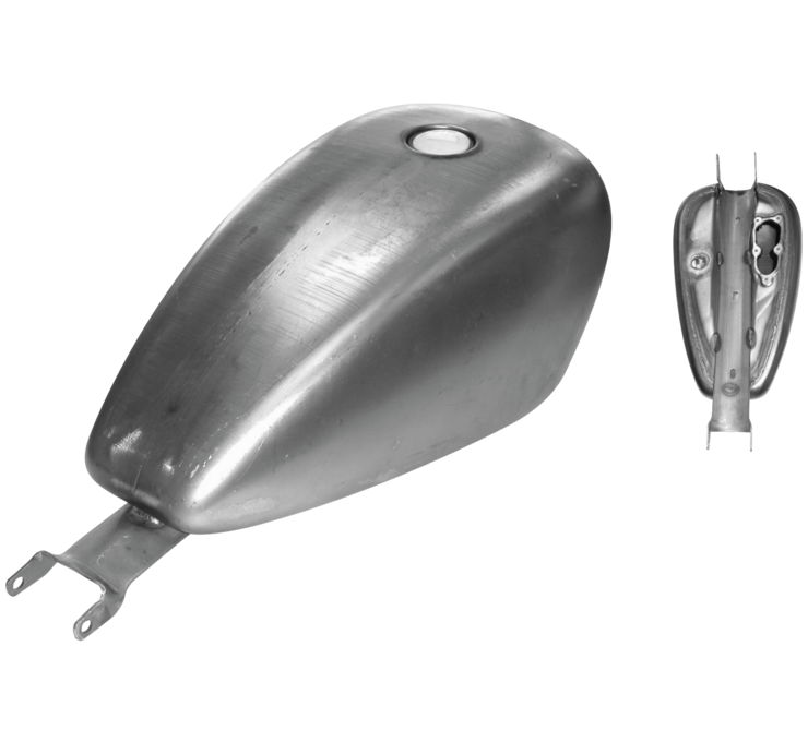 BC EFI Gas Petrol Fuel 1PC Tank 3.3 Gal for Harley Sportster 883-1200 Iron 48 72 1