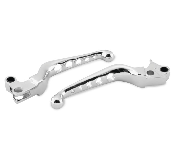 BC Chrome O-Series Brake And Clutch Hand Lever Set 5 Hole for Harley-Davidson 1
