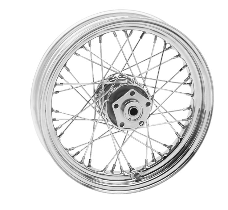 BC 40 Spoke Front Rear Wheel Assembly 16x3 Dual Flange Harley Touring Dyna