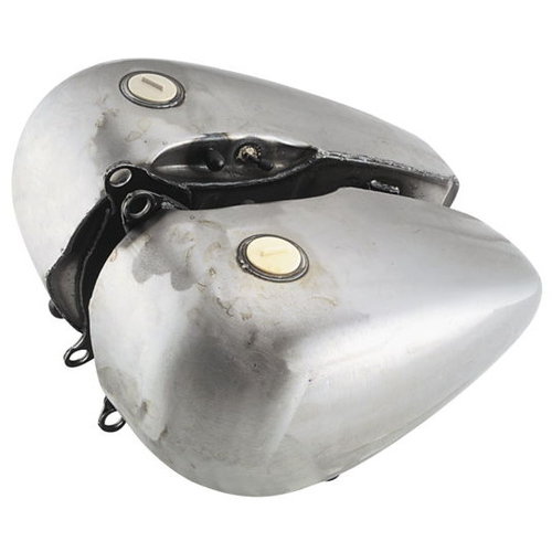 BC Flat Side Gas Petrol Fuel Tank 3.5 Gal for Harley Softail FXST FLST 2
