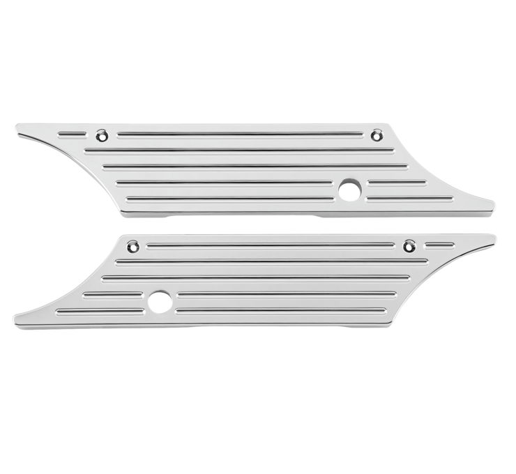 BC Chrome Plated Saddlebag Latch Cover Kit for Harley Touring FLH