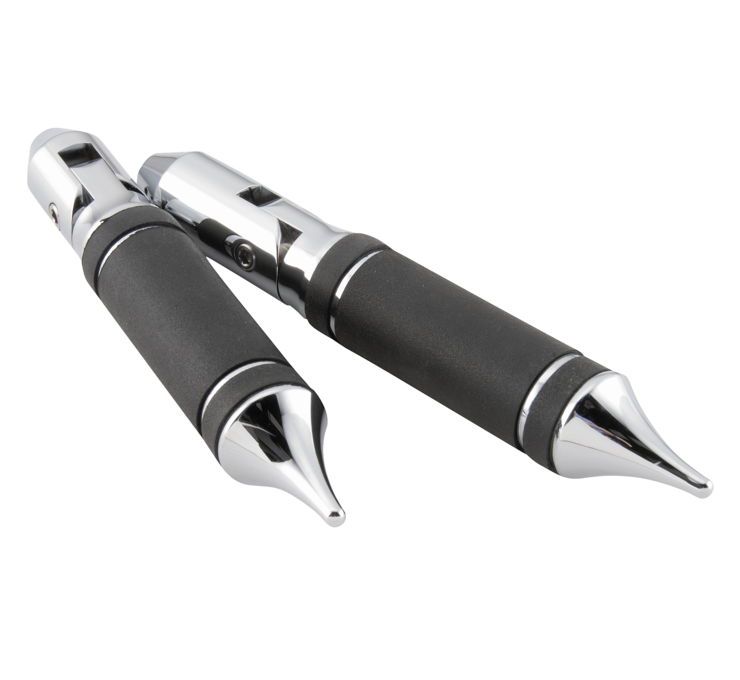 BC Chrome Aluminum Footpeg Pair for Gladiator Forward Controls 1