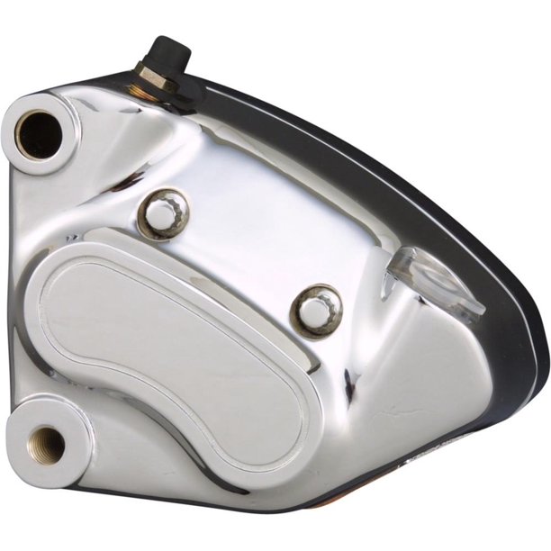 BC Chrome Front Left Brake Caliper and Brake Pad Harley FLH FLT FXST FLST FXD XL 2