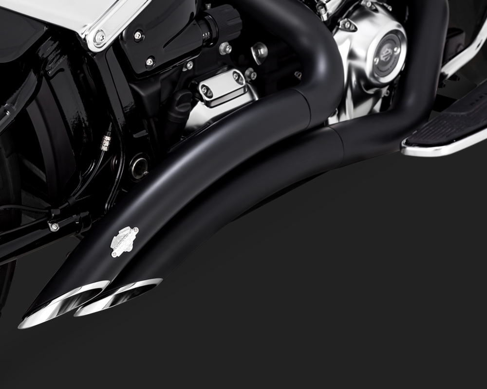 Vance  Hines Big Radius 2 Into 2 Exhaust System Black 4