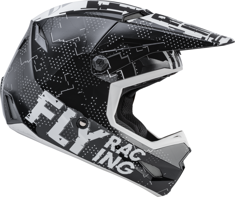 Fly Racing Youth Unisex Kids Youth Kinetic Scan Helmet Large Black 4