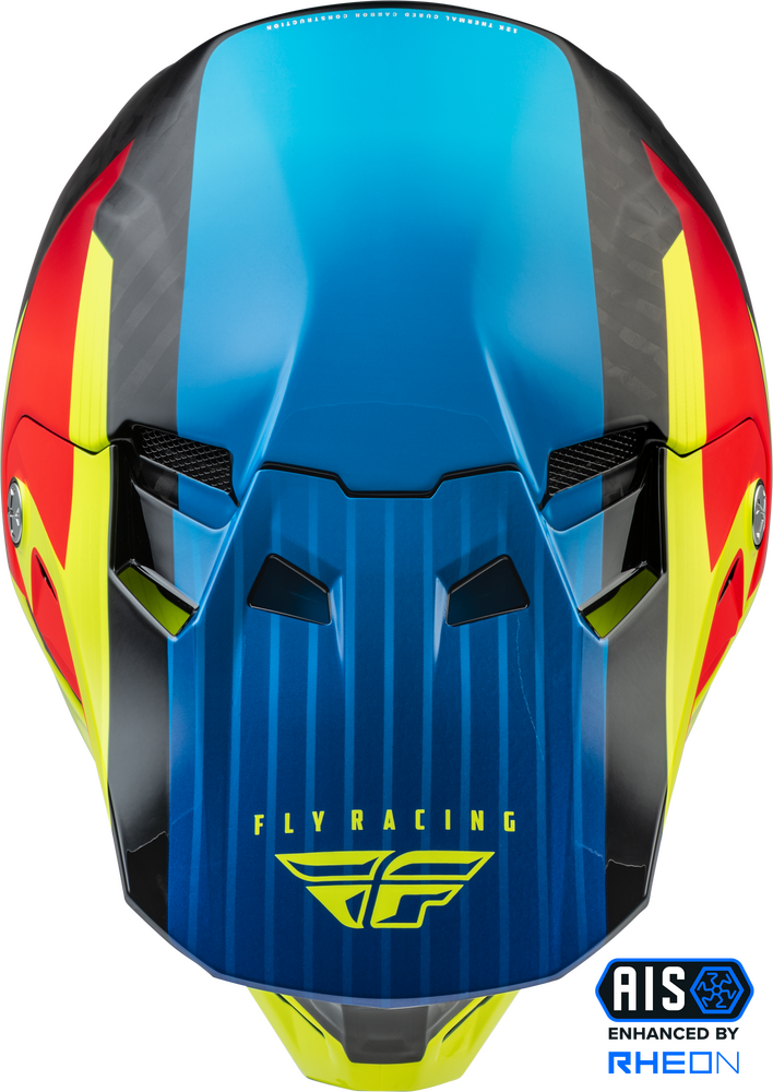 Fly Racing Adult Unisex Adults Formula Carbon Prime Helmet XX-Large Hi Viz Blue 3
