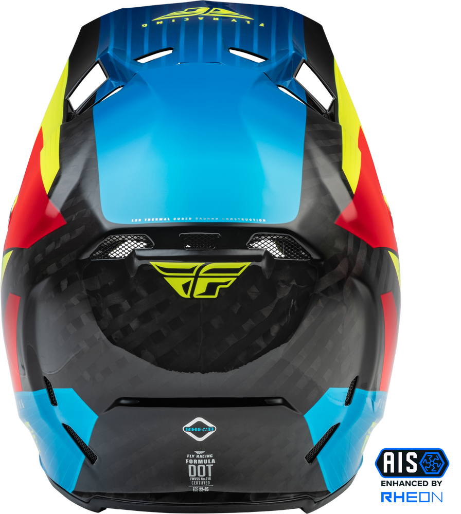 Fly Racing Adult Unisex Adults Formula Carbon Prime Helmet XX-Large Hi Viz Blue 4