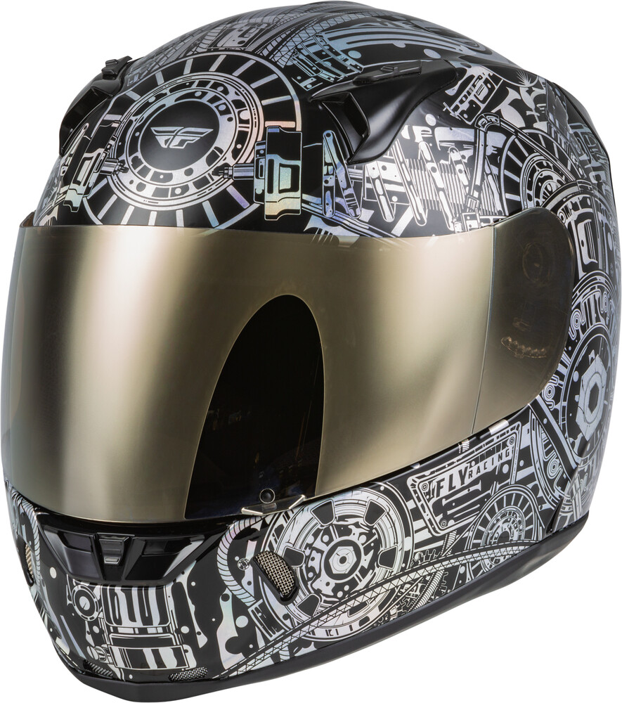Fly Racing Adult Unisex Revolt Matrix Helmet Medium Black