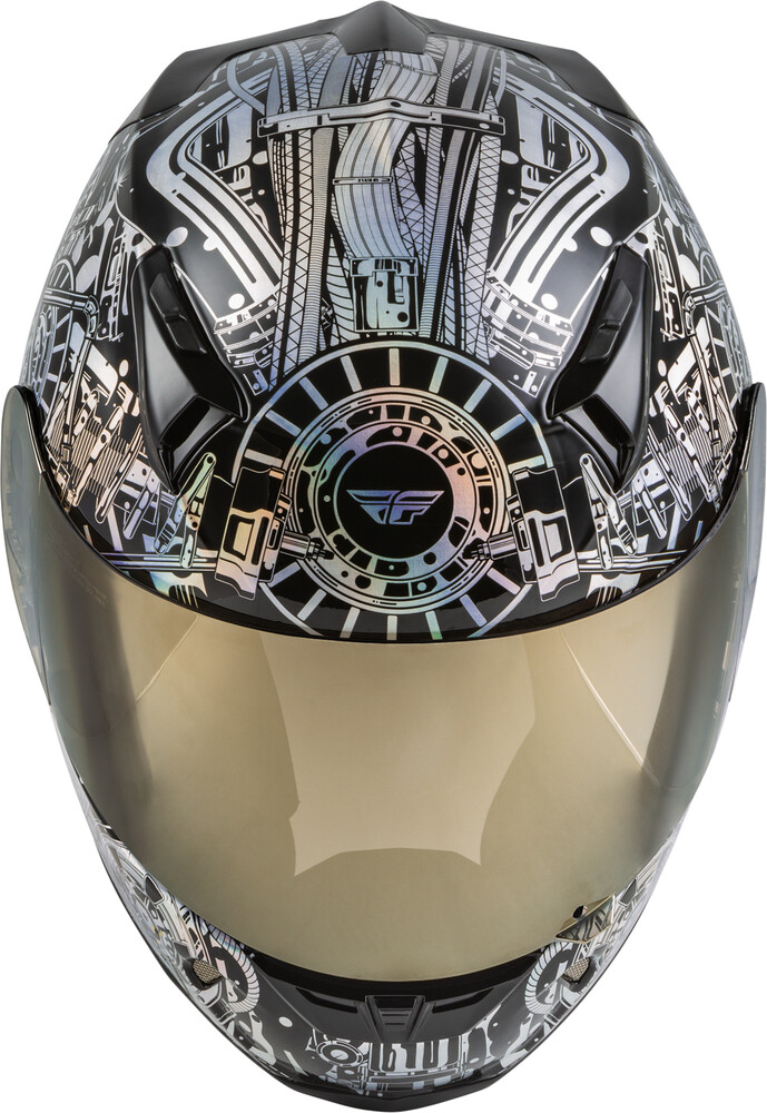 Fly Racing Adult Unisex Revolt Matrix Helmet Medium Black 3