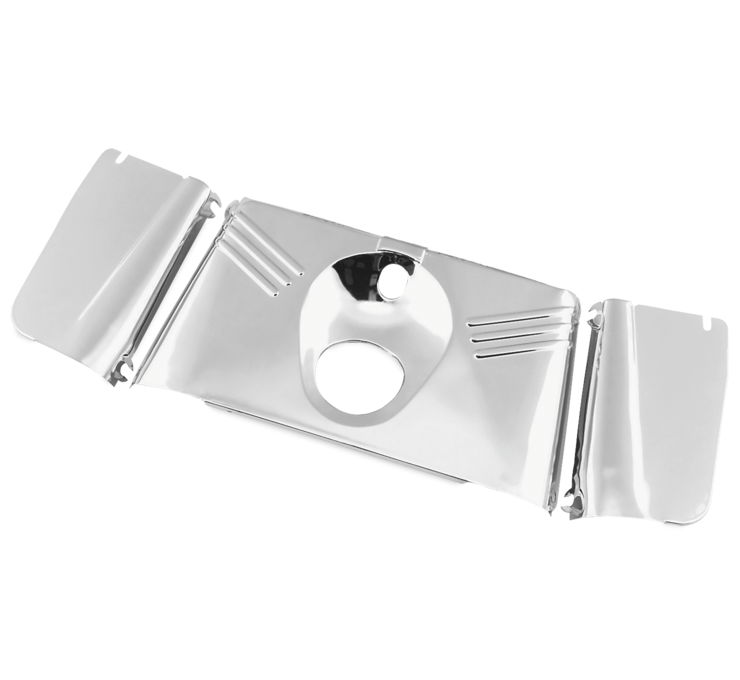 BC Chrome Fork Cover Tins Head Light Housing 3pc