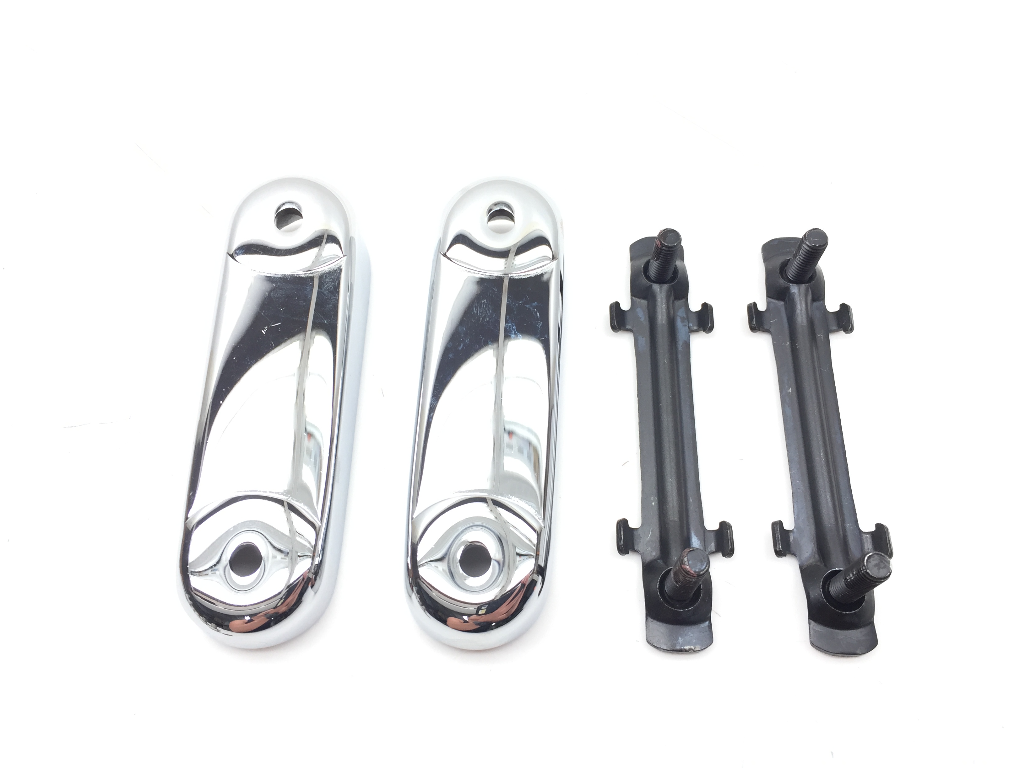 Used NC Windshield Mount Hardware Quick Release Chrome 3