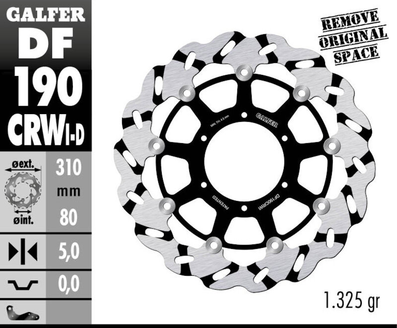 Galfer Wave Superbike Left Front Brake Rotor