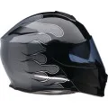 Z1R Adult Solaris 2.0 Flame Modular Helmet Modular | XS S M L XL 2XL 3XL 4XL | Black Gray White 16