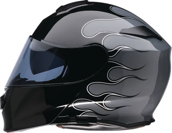 Z1R Adult Solaris 2.0 Flame Modular Helmet Modular | XS S M L XL 2XL 3XL 4XL | Black Gray White 17
