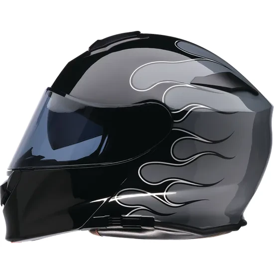 Z1R Adult Solaris 2.0 Flame Modular Helmet Modular | XS S M L XL 2XL 3XL 4XL | Black Gray White 12