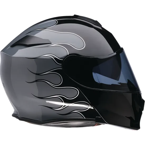 Z1R Adult Solaris 2.0 Flame Modular Helmet Modular | XS S M L XL 2XL 3XL 4XL | Black Gray White 8