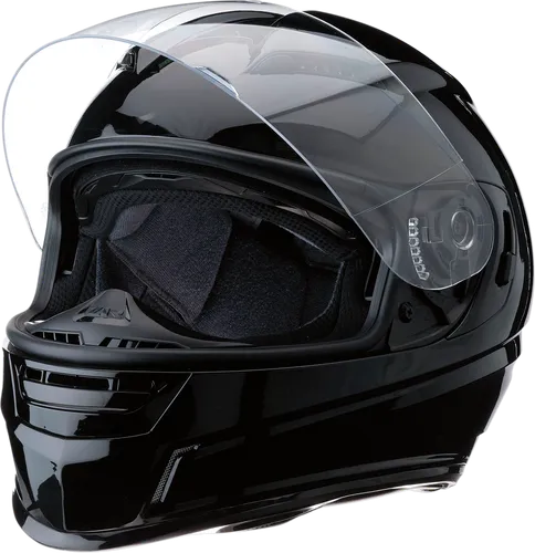 Z1R Adult Jackal Solid Helmet Full Face | XS S M L XL 2XL 3XL | Black 16