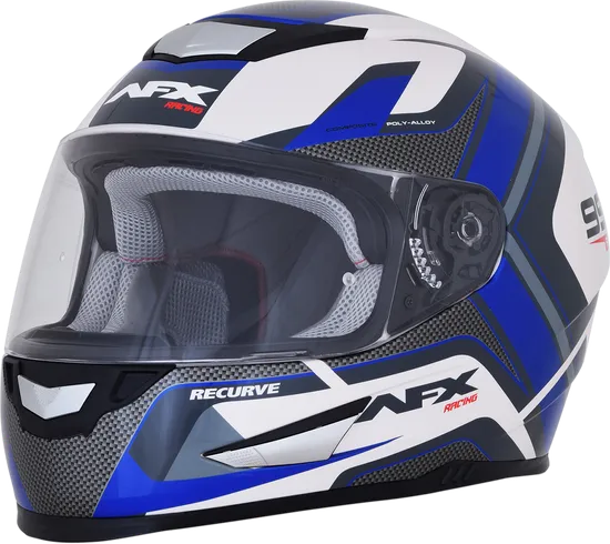 AFX Adult FX-99 Helmet Full Face | XS S | White Blue Black Gray Red Charcoal