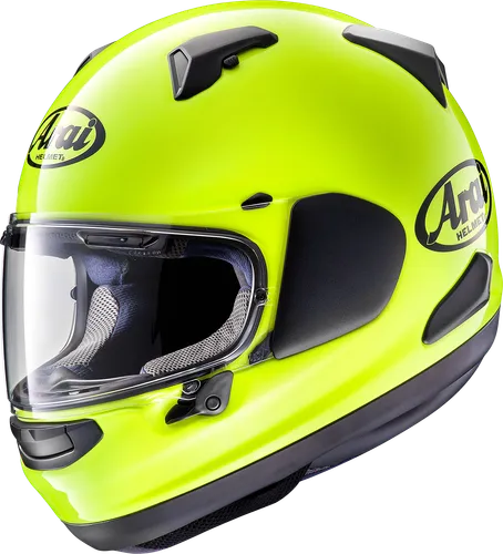 Arai Adult Signet-X Solid Helmet Full Face | XS S M XL 2XL | White Fluorescent Yellow Black Pearl Black Satin Silver