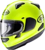 Arai Adult Signet-X Solid Helmet Full Face | XS S M XL 2XL | White Fluorescent Yellow Black Pearl Black Satin Silver