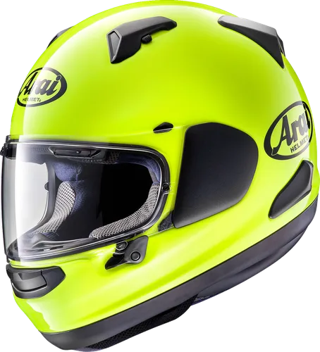 Arai Adult Signet-X Solid Helmet Full Face | XS S M XL 2XL | White Fluorescent Yellow Black Pearl Black Satin Silver 7
