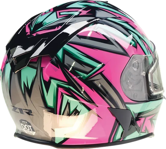 Z1R Adult Warrant Neuron Helmet Full Face | XS S M L XL 2XL | Gray White Pink Teal Red Black Blue Orange Green 71