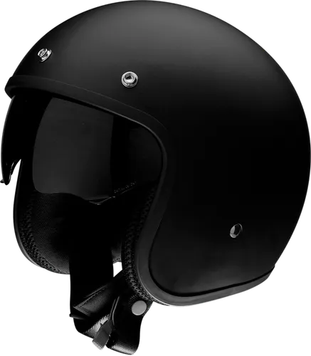 Z1R Adult Solid Saturn SV Helmet Open Face | XS S M L 2XL | Black Satin Titanium Black 7