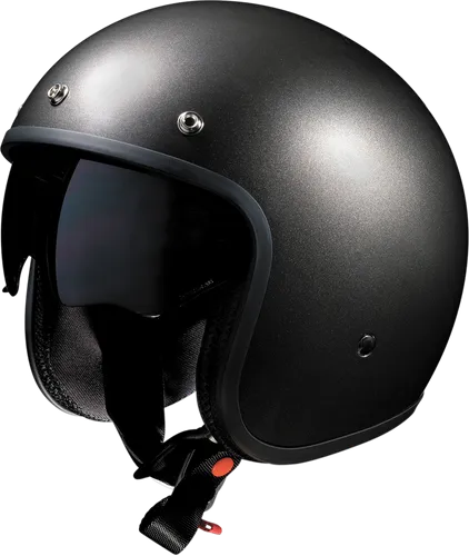 Z1R Adult Solid Saturn SV Helmet Open Face | XS S M L 2XL | Black Satin Titanium Black 5