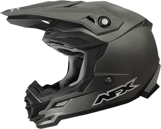 AFX Adult FX-19R Helmet MX Full Face | XS S M L XL 2XL | Gray Orange Green Black