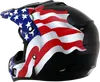 AFX Adult FX-17 Flag Helmet MX | 3XL 4XL | Black White Blue Red