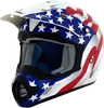 AFX Adult FX-17 Flag Helmet MX | 3XL 4XL | Black White Blue Red
