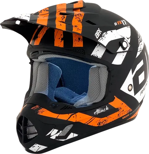 AFX Adult FX-17 Attack Helmet Full Face | 3XL 4XL | Black Orange Red Blue