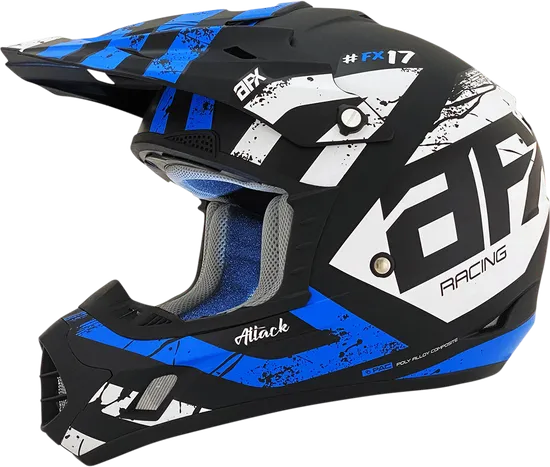 AFX Adult FX-17 Attack Helmet Full Face | 3XL 4XL | Black Orange Red Blue