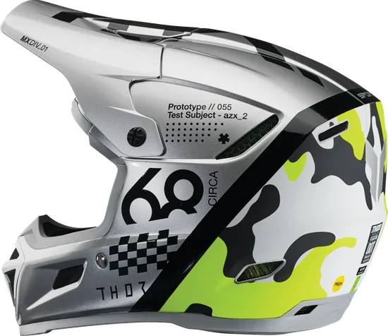 Thor Adult Reflex Sport Riot Mipsa Helmet MX | XS S M L XL 2XL | Black White Gray Yellow 25