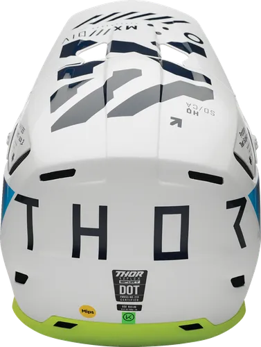 Thor Adult Reflex Sport Strike Mipsa Helmet MX | XS S M L XL 2XL | Blue White Yellow Navy Black Gray Red 8