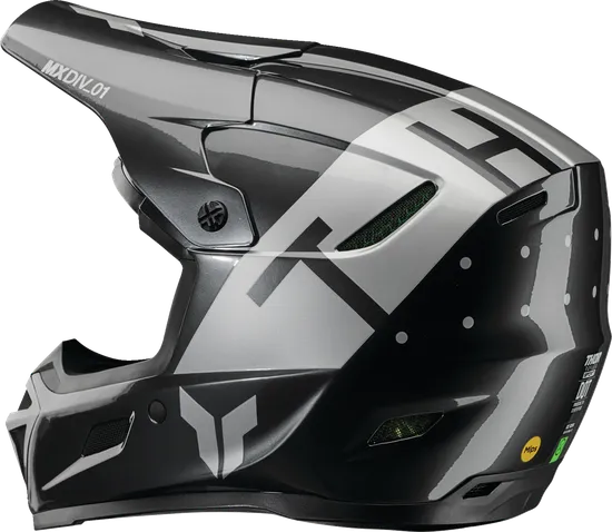 Thor Adult Reflex Sport Rogue Mipsa Helmet MX | XS S M L XL 2XL | Gray Silver 7