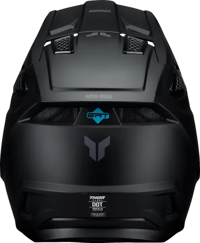 Thor Adult Fleet Blackout Helmet MX | XS S M L XL 2XL | Black Black Satin 11