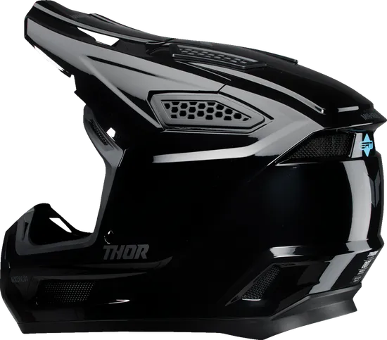 Thor Adult Fleet Blackout Helmet MX | XS S M L XL 2XL | Black Black Satin 22