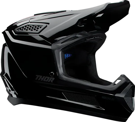 Thor Adult Fleet Blackout Helmet MX | XS S M L XL 2XL | Black Black Satin 21