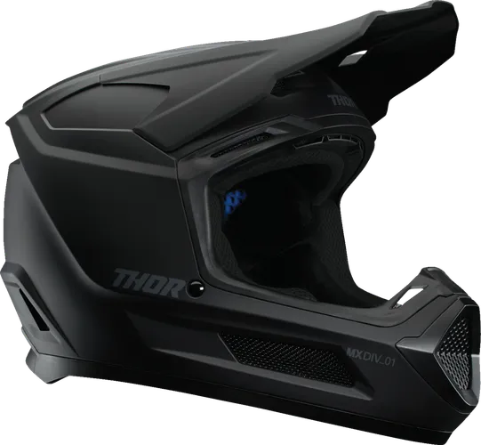 Thor Youth Youth Fleet Blackout Helmet MX | S M L | Black Satin Black 6