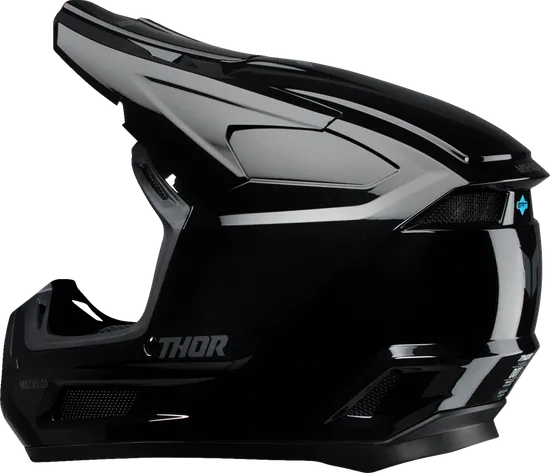 Thor Youth Youth Fleet Blackout Helmet MX | S M L | Black Satin Black 13