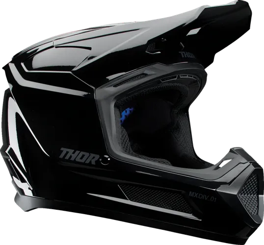 Thor Youth Youth Fleet Blackout Helmet MX | S M L | Black Satin Black 18