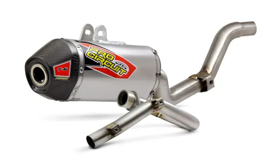 Pro Circuit SS T6 Full Exhaust Muffler System CF Tip Honda CRF250F 19-23 - Picture 3 of 8