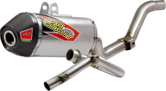 Pro Circuit SS T6 Full Exhaust Muffler System CF Tip Honda CRF250F 19-23 - Picture 1 of 8