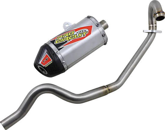 Pro Circuit T4 Full Exhaust Muffler w CF Spark Arrestor Kawasaki