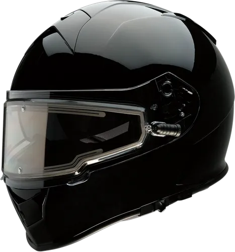 Z1R Adult Warrant Snow Electric Helmet Full Face | XS S M L XL 2XL | Black Black Satin 12