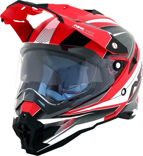 AFX Adult FX-41DS Helmet MX Full Face | XS S M L XL 2XL | Gray Fluorescent Yellow Black White Fluorescent Orange Blue Black Satin Red