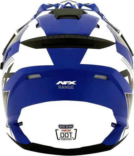 AFX Adult FX-41DS Helmet MX Full Face | XS S M L XL 2XL | Gray Fluorescent Yellow Black White Fluorescent Orange Blue Black Satin Red
