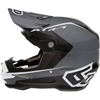 6D Helmets Adult ATR-1 Stealth Helmet MX | XS S M XL | Black Gray White Blue 7
