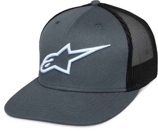 Alpinestars Adult Unisex Corp Trucker Hat One Size Navy Red Black White Green Camo Pink Grey  Black 3